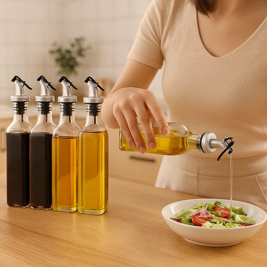 Oil Dispenser with Precision Pressure Nozzle (5 Pieces)